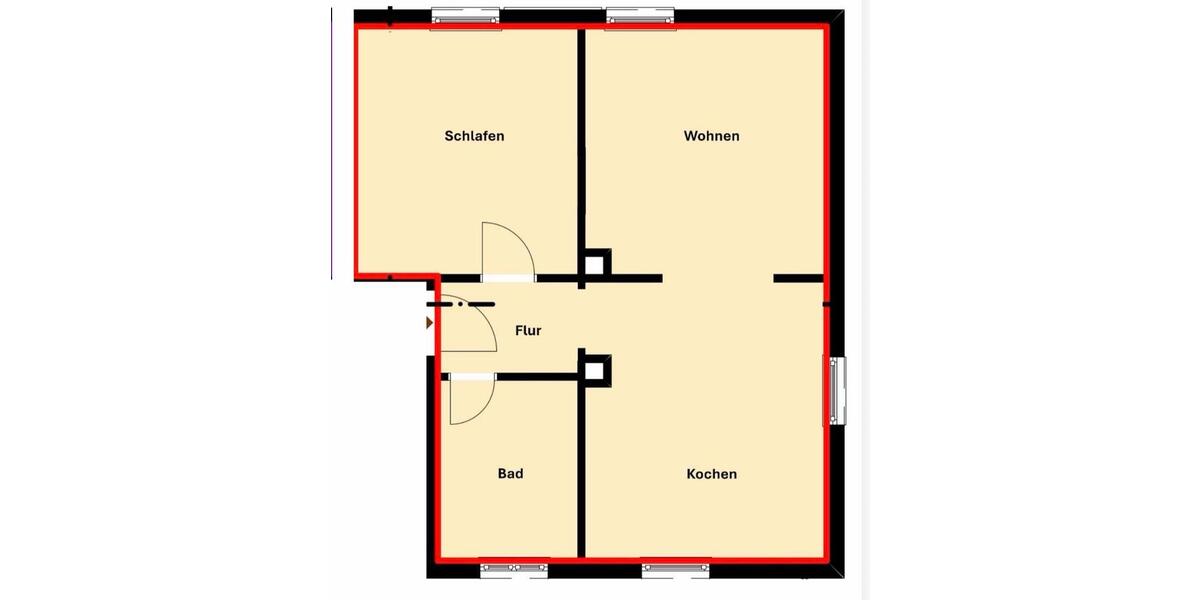 Etagenwohnung Ebermannstadt - 2 Zimmer, 51 m&sup2;, 750&euro; | Angebot:25942811