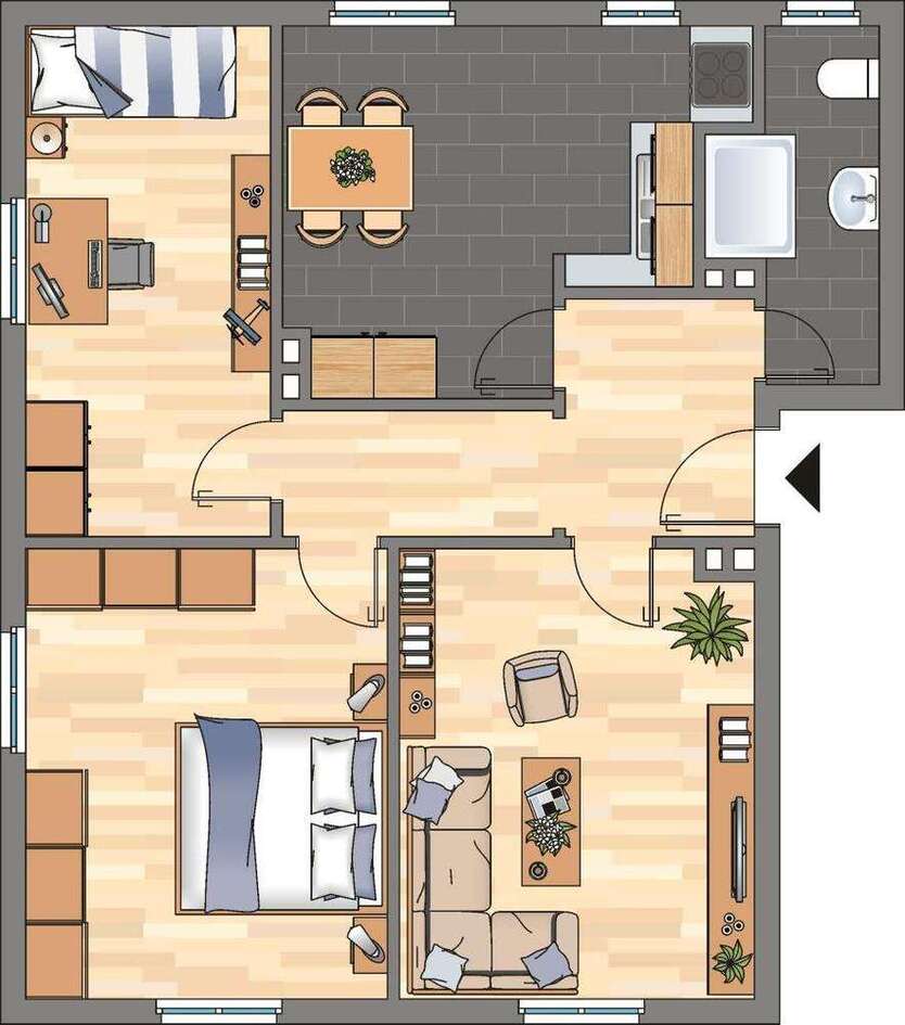 Wohnung zum Mieten in Wilhelmshaven 419 € 62.55 m²