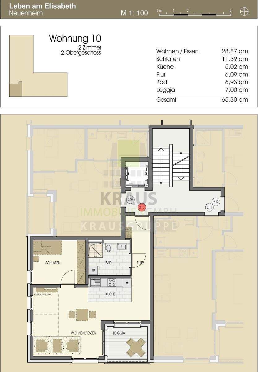 Barrierefreie 2-Zimmer-Wohnung 2 zimmer
