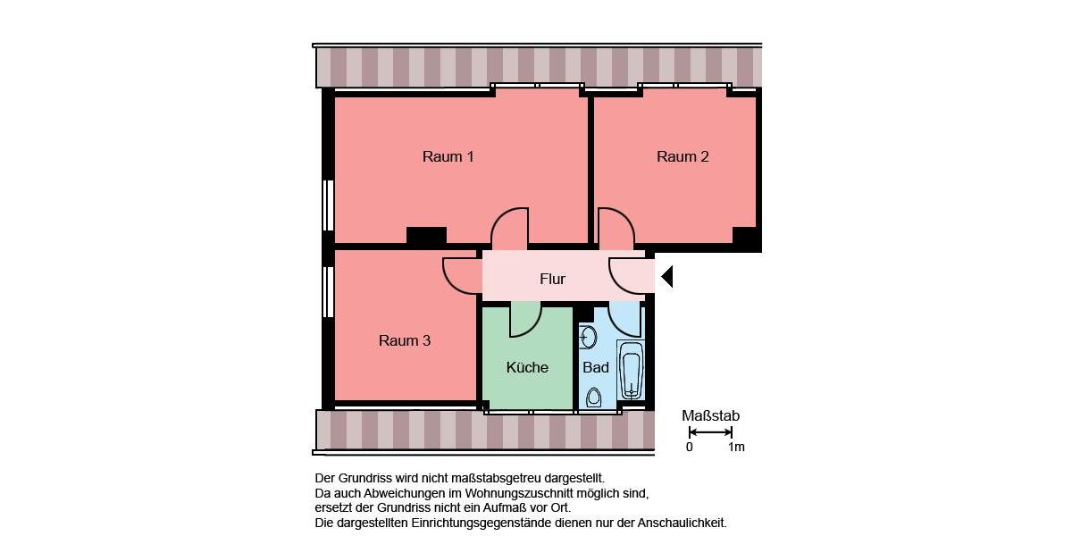 Dachgeschoßwohnung Menden (Sauerland) - 3 Zimmer, 57 m&sup2;, 419&euro; | Angebot:24852323
