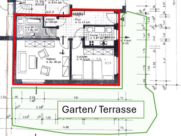 Erdgeschoßwohnung Hankensbüttel - 2 Zimmer, 60 m&sup2;, 700&euro; | Angebot:26645769