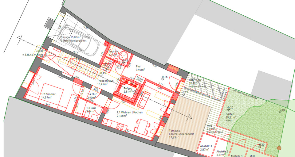 Erdgeschoßwohnung Reisbach Englmannsberg - 2 Zimmer, 52 m&sup2;, 1.500&euro; | Angebot:20841229