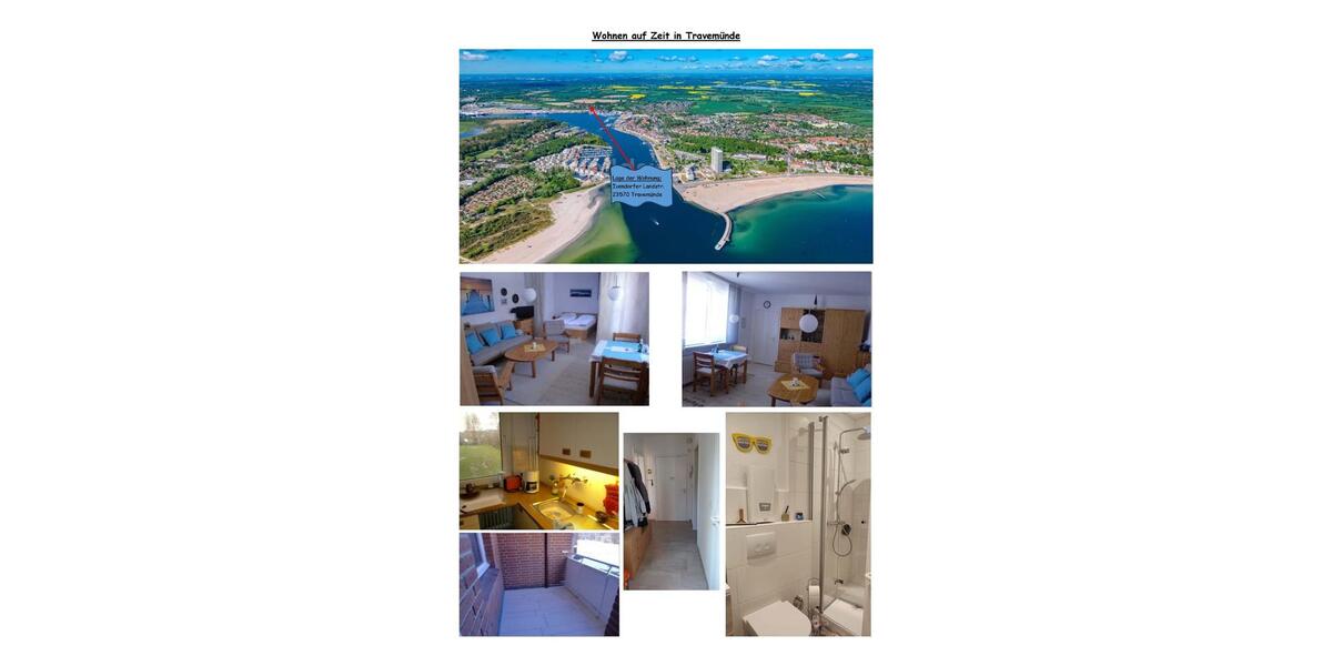 Hochparterre Lübeck Alt-Travemünde / Rönnau - 1.5 Zimmer, 40 m&sup2;, 500&euro; | Angebot:25225084