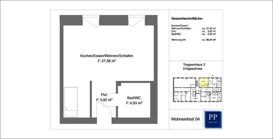 Etagenwohnung Aschaffenburg Gailbach - 1 Zimmer, 36 m&sup2;, 590&euro; | Angebot:25990707