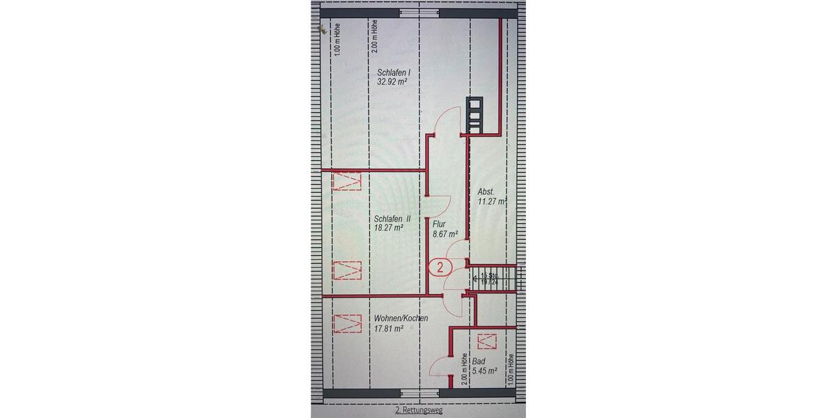 Dachgeschoßwohnung Edewecht - 2 Zimmer, 69 m&sup2;, 650&euro; | Angebot:26610261