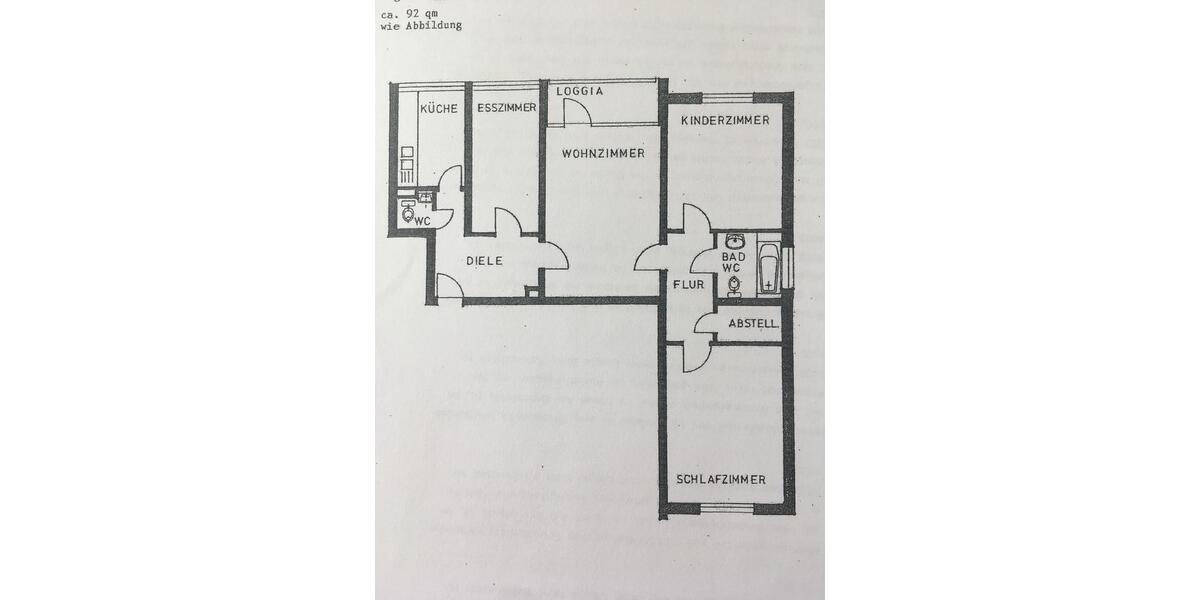 Etagenwohnung Göttingen Roringen - 4 Zimmer, 92 m&sup2;, 1.012&euro; | Angebot:26255692