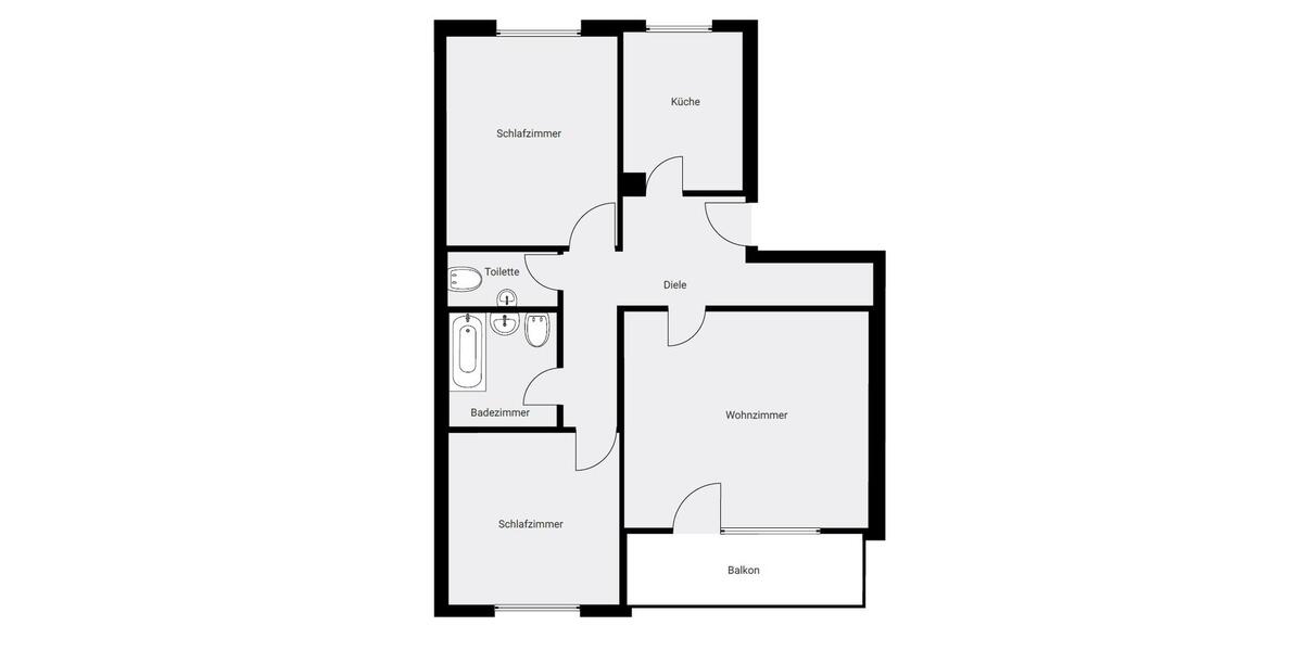 Etagenwohnung Mainleus - 2 Zimmer, 61 m&sup2;, 430&euro; | Angebot:20499840