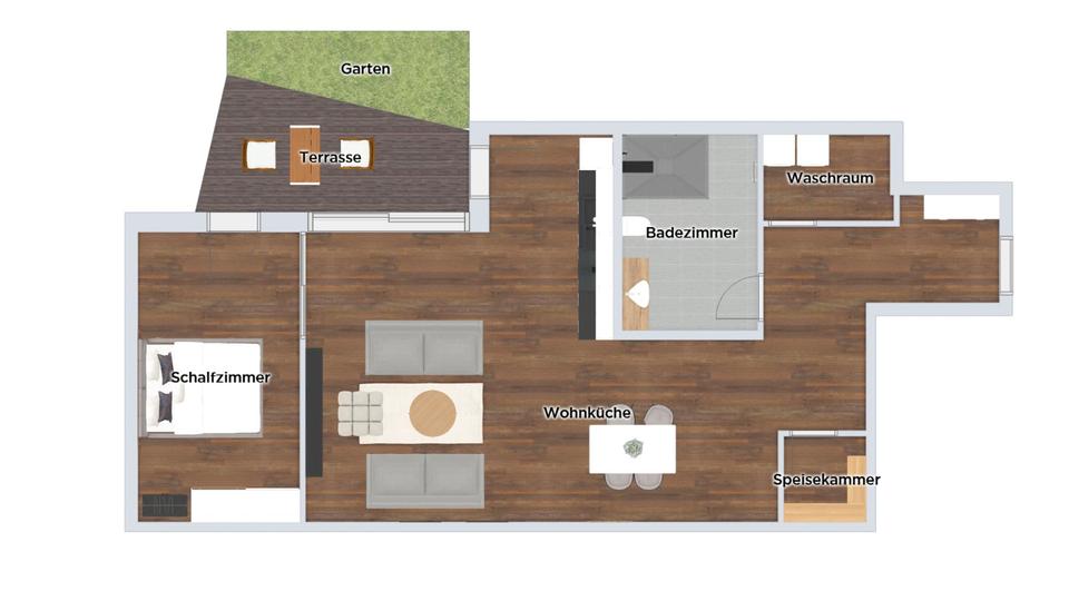 Erdgeschoßwohnung Eggenfelden - 2 Zimmer, 86 m&sup2;, 1.120&euro; | Angebot:26225223