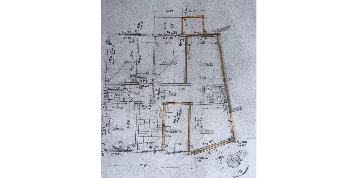 Etagenwohnung Hildesheim - 2 Zimmer, 62 m&sup2;, 700&euro; | Angebot:25933194