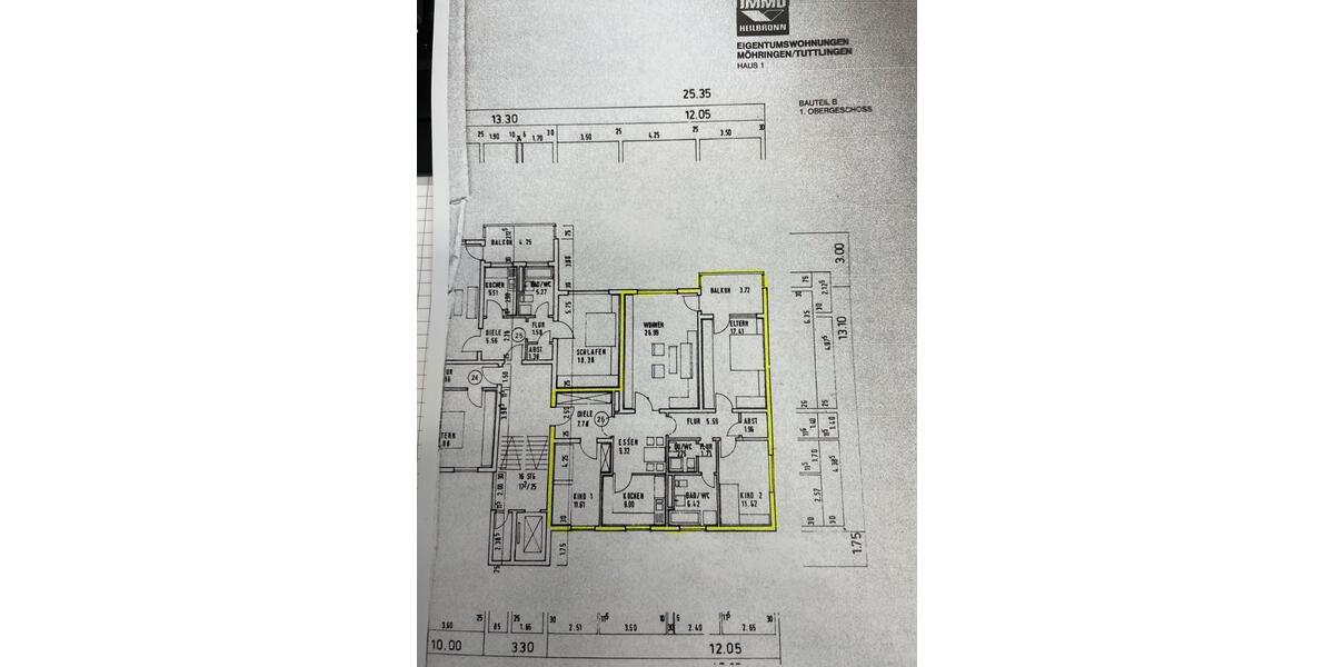 Etagenwohnung Tuttlingen - 4 Zimmer, 115 m&sup2;, 1.080&euro; | Angebot:26612890