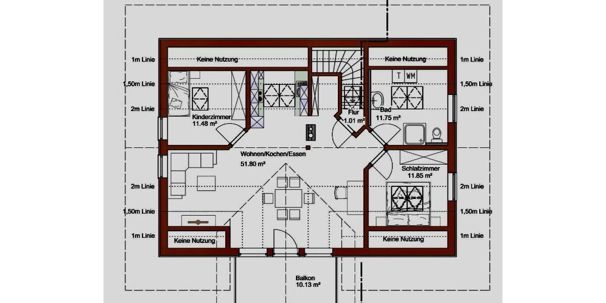 Dachgeschoßwohnung Schnaitsee - 3 Zimmer, 93 m&sup2;, 1.630&euro; | Angebot:24539790