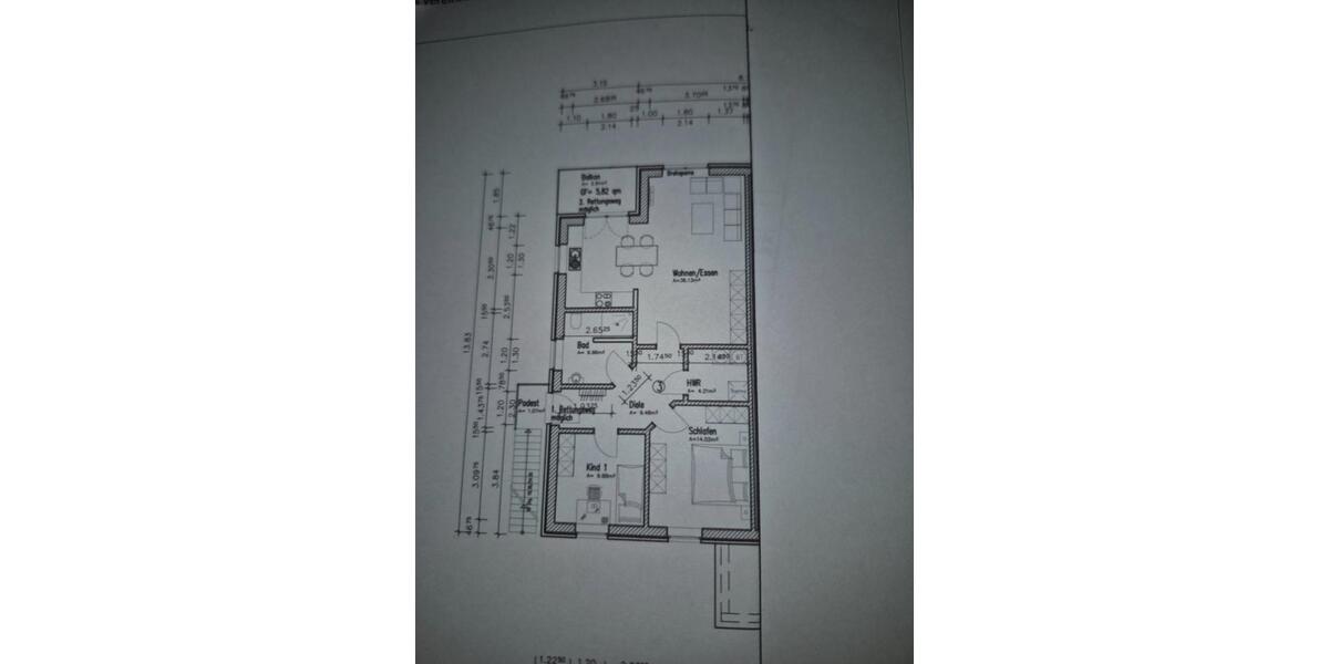 Etagenwohnung Fockbek - 3 Zimmer, 83 m&sup2;, 1.037&euro; | Angebot:26006560