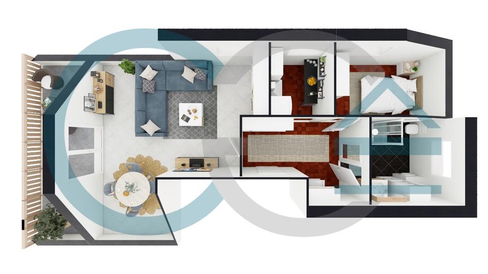 Dachgeschoßwohnung Marklohe - 2 Zimmer, 55 m&sup2;, 440&euro; | Angebot:26397667