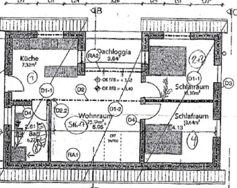 Dachgeschosswohnung in einem neuerbauten Zweifamilienhaus in Wertheim-Stadtteil 3 zimmer