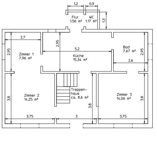 3 Raum EG-Wohnung in Immelborn 3 zimmer