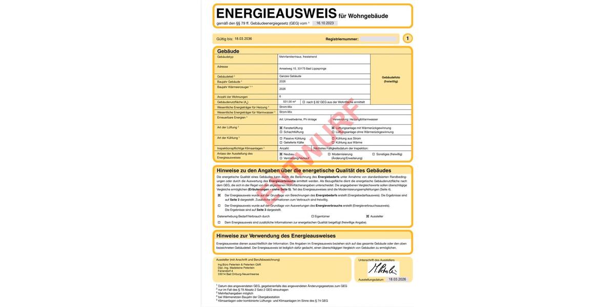 Etagenwohnung Bad Lippspringe - 1 Zimmer, 51 m&sup2;, 927&euro; | Angebot:26026045