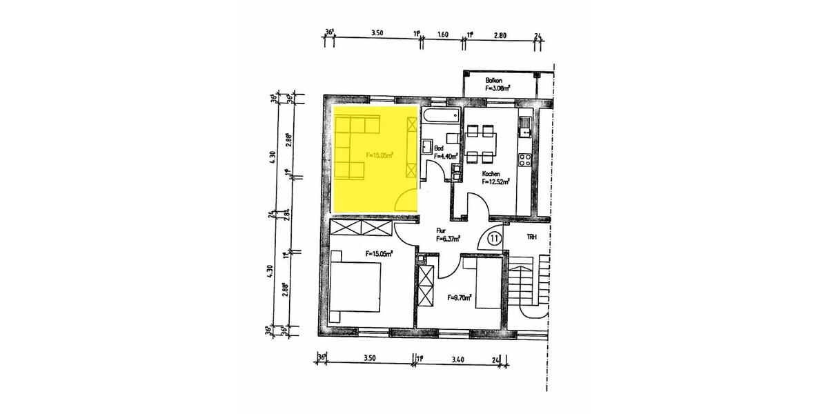 WG-Zimmer in Ludwigshafen-West – ca. 15 m² in 3er-WG 1 zimmer