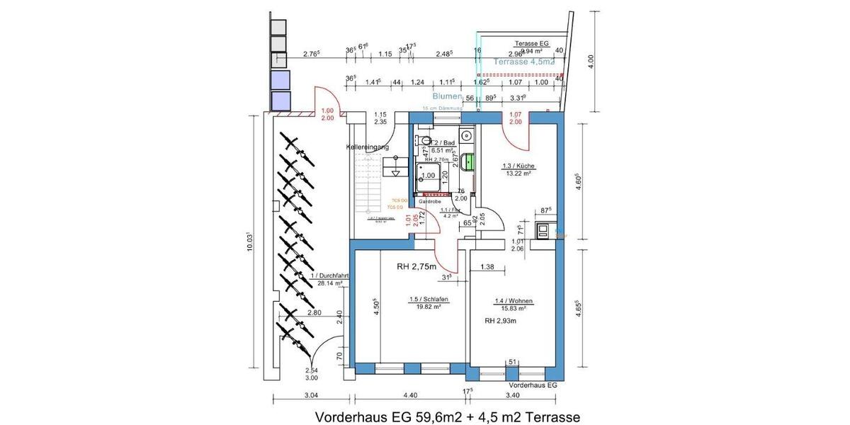 Erdgeschoßwohnung Arendsee (Altmark) - 2 Zimmer, 61 m&sup2;, 660&euro; | Angebot:26656912