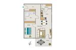 Erdgeschoßwohnung Bochum Bochum-Nord - 2 Zimmer, 72 m&sup2;, 952&euro; | Angebot:24577305