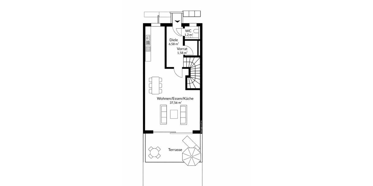 Reihenhaus München Allach-Untermenzing - 5 Zimmer, 144 m&sup2;, 3.400&euro; | Angebot:25217195
