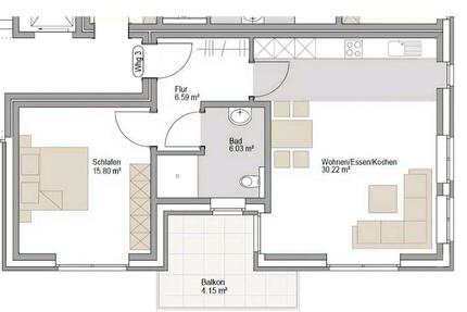 Wohnung Wadersloh - 2 Zimmer, 62 m&sup2;, 660&euro; | Angebot:24890841