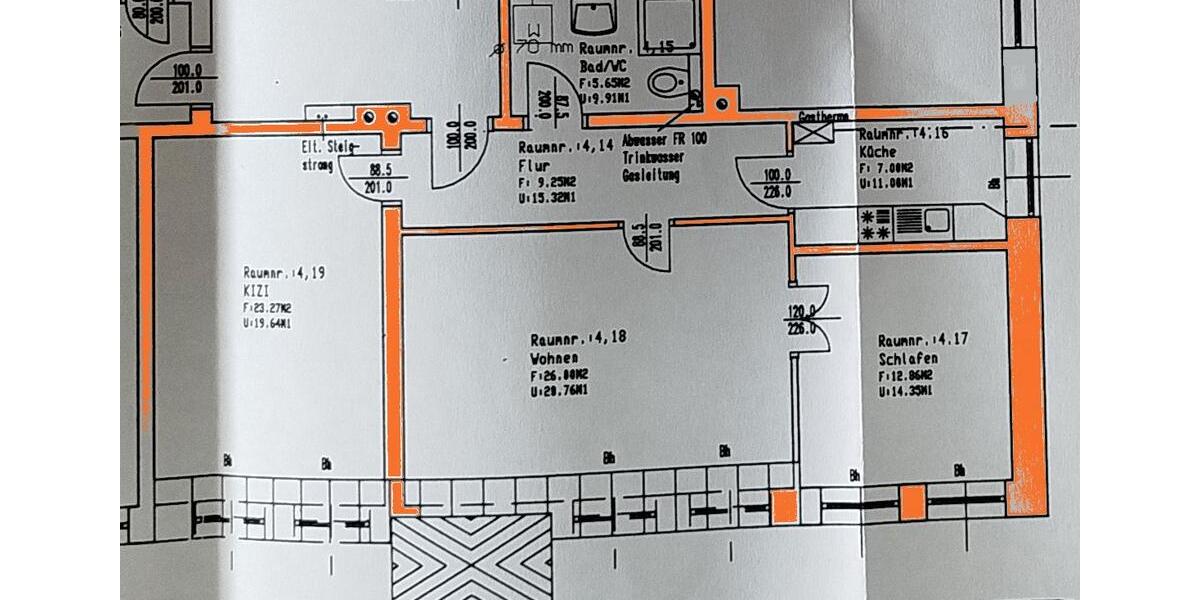 Etagenwohnung Döbeln - 3 Zimmer, 89 m&sup2;, 480&euro; | Angebot:26302605