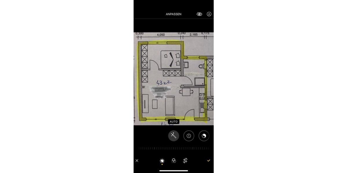 Erdgeschoßwohnung Kürten - 2 Zimmer, 43 m&sup2;, 640&euro; | Angebot:26588816