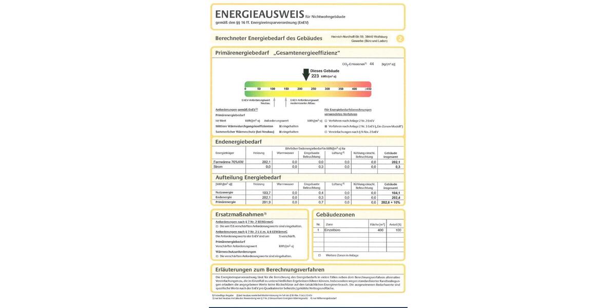 Gewerbeobjekt Wolfsburg - 897&euro; | Angebot:22118352