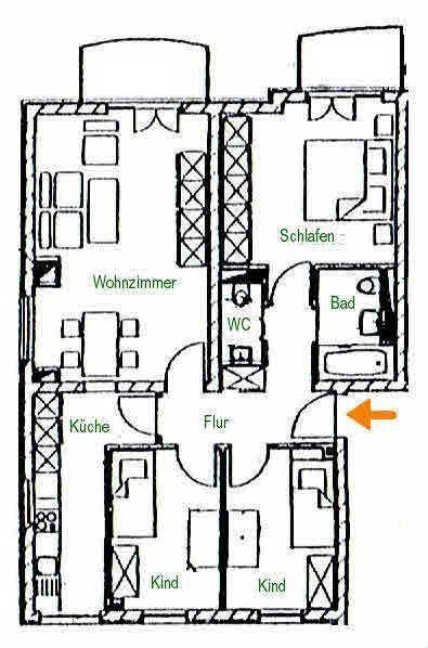 Terrassenwohnung Frankenberg (Sachsen) - 4 Zimmer, 87 m&sup2;, 565&euro; | Angebot:26664450
