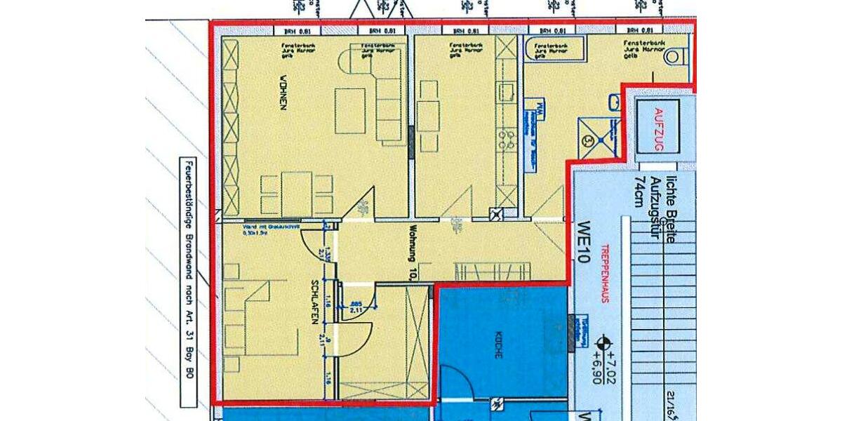 Etagenwohnung Zwiesel - 2.5 Zimmer, 82 m&sup2;, 620&euro; | Angebot:26250096