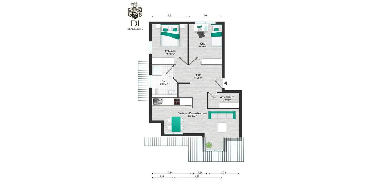 Etagenwohnung Boxberg - 3 Zimmer, 67 m&sup2;, 700&euro; | Angebot:25799647
