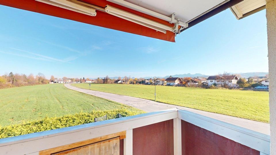 Schöne 3 Zimmer-Wohnung mit drei Balkone mit herrlichem Bergblick rundum - tolle Lage in Bruckmühl zimmer