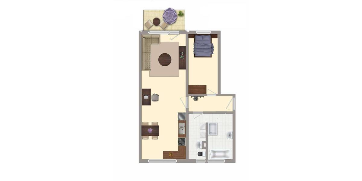 Etagenwohnung Döbeln Sörmitz - 2 Zimmer, 58 m&sup2;, 330&euro; | Angebot:26712652