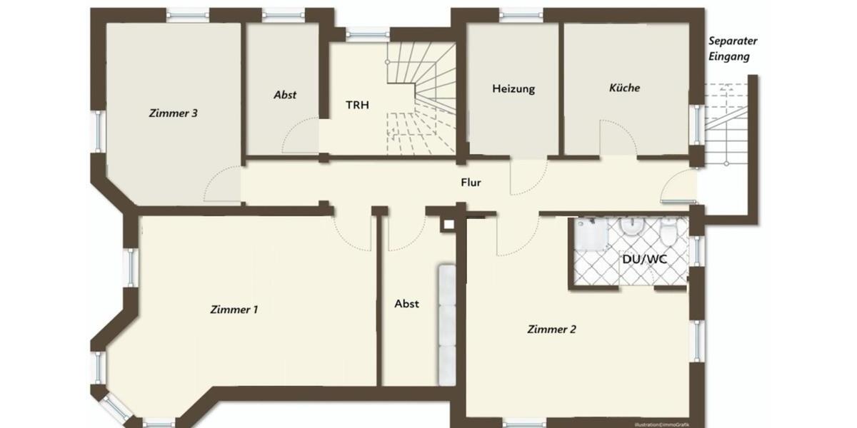 Etagenwohnung Vacha - 4 Zimmer, 95 m&sup2;, 650&euro; | Angebot:24682008