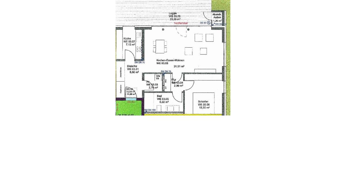 Erdgeschoßwohnung Trier Nord - 2 Zimmer, 85 m&sup2;, 1.180&euro; | Angebot:26006098