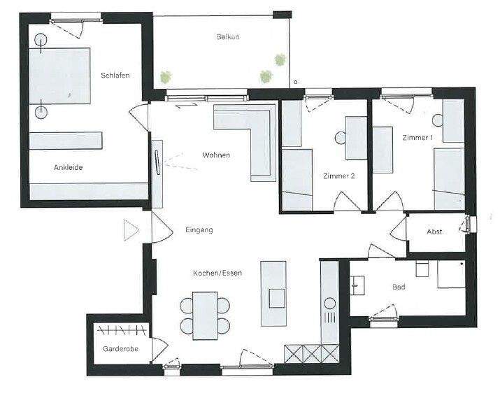 Etagenwohnung Crailsheim - 4 Zimmer, 105 m&sup2;, 1.210&euro; | Angebot:25727745