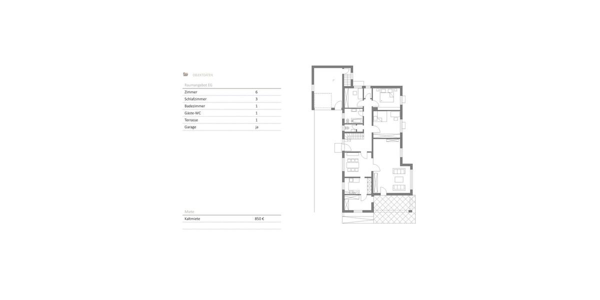 Etagenwohnung Eiterfeld - 6 Zimmer, 134 m&sup2;, 850&euro; | Angebot:24604282