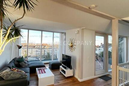 Zentrale , helle und offene Maisonettewohnung mit Blick über die Dächer von Kiel- Eine Oase in der Stadt. 3 zimmer