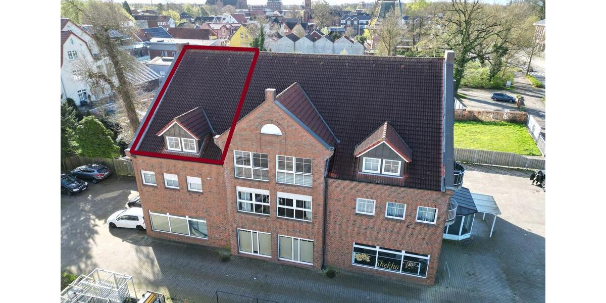 Dachgeschoßwohnung Papenburg - 3 Zimmer, 78 m&sup2;, 1.000&euro; | Angebot:26420453