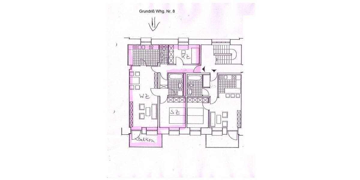 Etagenwohnung Ebstorf - 3 Zimmer, 72 m&sup2;, 576&euro; | Angebot:26733316