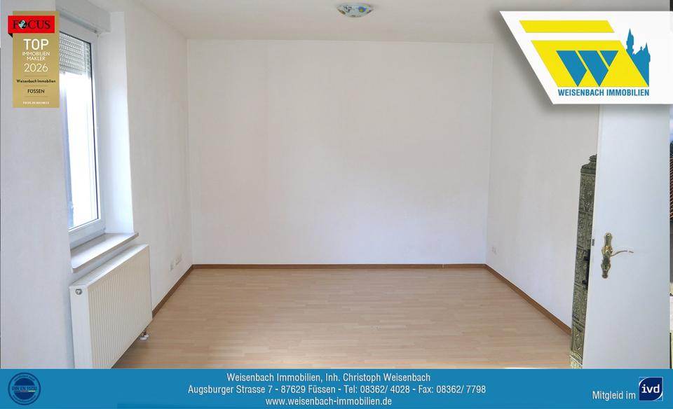 Etagenwohnung Füssen - 3 Zimmer, 79 m&sup2;, 760&euro; | Angebot:25765708