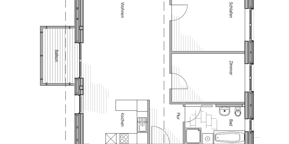 Oldendorf: Schöne 3-Zimmerwohnung mit Balkon 3 zimmer