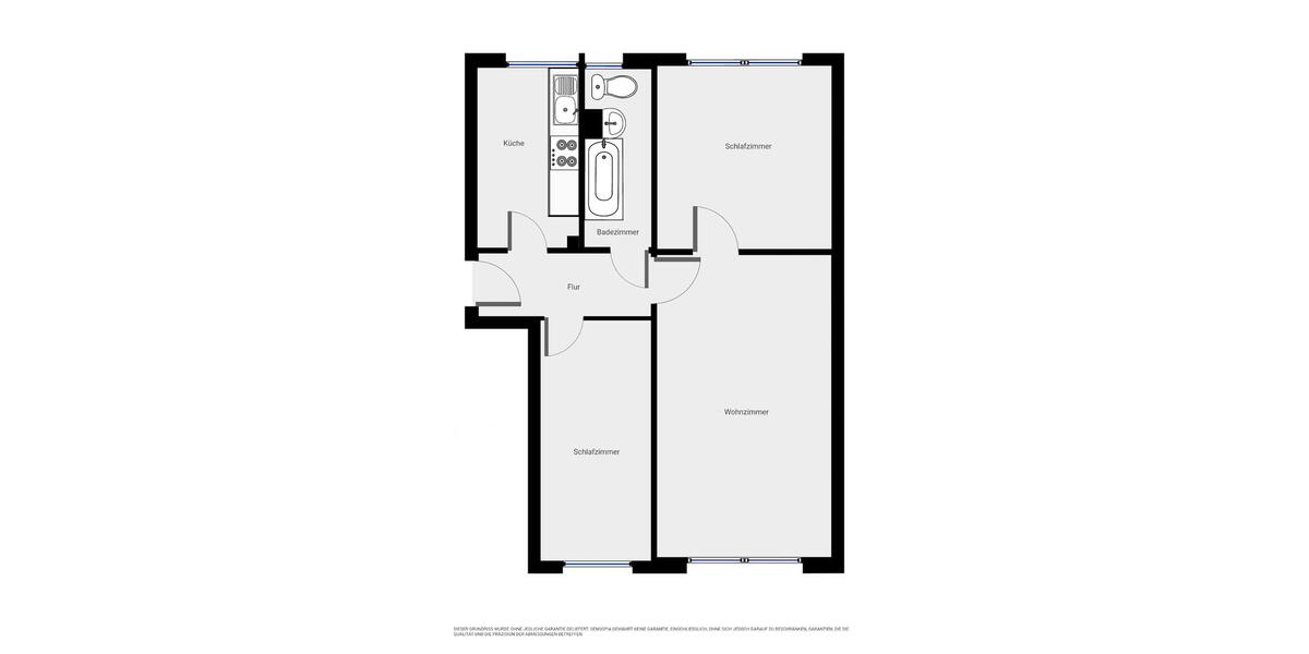 Etagenwohnung Colditz - 3 Zimmer, 59 m&sup2;, 276&euro; | Angebot:15828000
