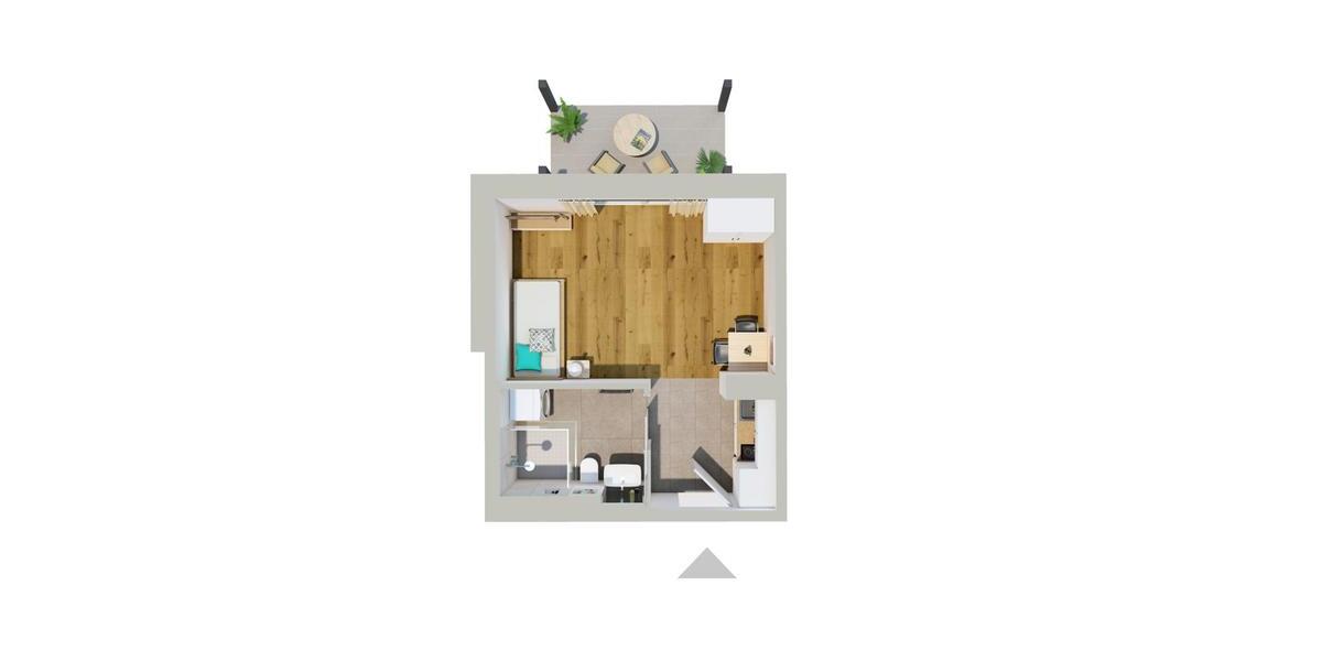 Erdgeschoßwohnung Lenting - 1 Zimmer, 30 m&sup2;, 450&euro; | Angebot:26646672