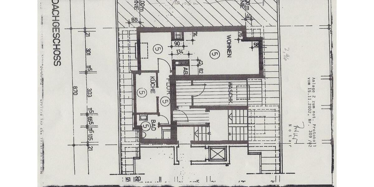 Dachgeschoßwohnung Essen Stadtbezirk II - 1 Zimmer, 42 m&sup2;, 630&euro; | Angebot:26634212