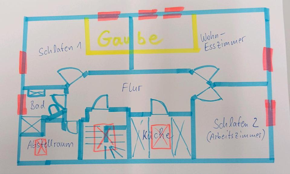 Dachgeschoßwohnung Künzell - 3 Zimmer, 75 m&sup2;, 900&euro; | Angebot:24868888