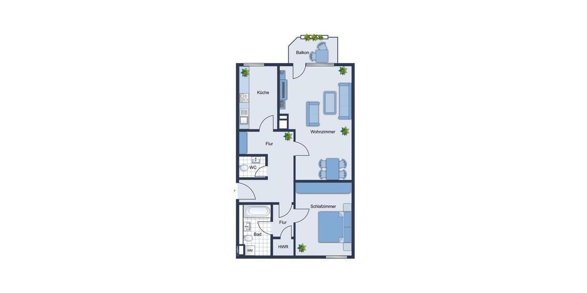 Erdgeschoßwohnung Aschersleben - 2 Zimmer, 73 m&sup2;, 500&euro; | Angebot:25874937