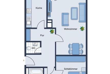 Wohnung Aschersleben - 2 Zimmer, 73 m&sup2;, 500&euro; | Angebot:25874937