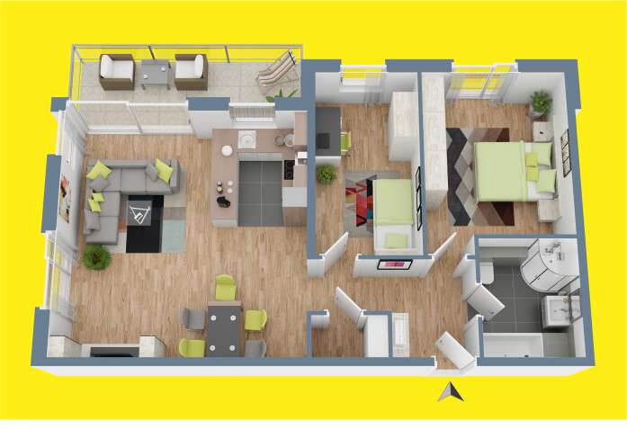 Etagenwohnung Albstadt Gemarkung Truchtelfingen - 3 Zimmer, 83 m&sup2;, 790&euro; | Angebot:26975672