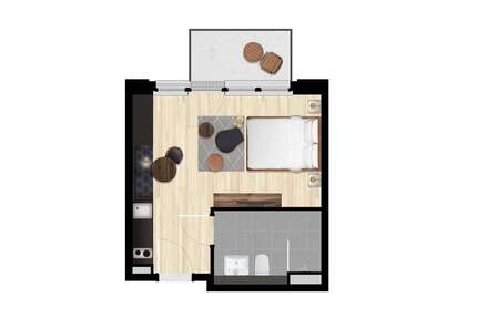 Wohnen auf Zeit in Berlin 1.090 € 1 zimmer